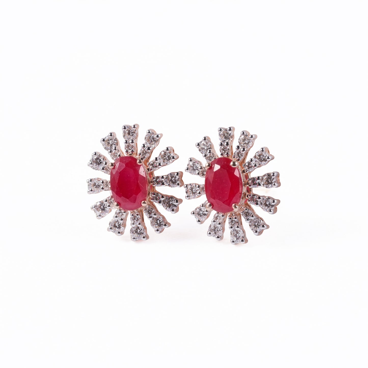 Sunset Bloom Stone Earrings