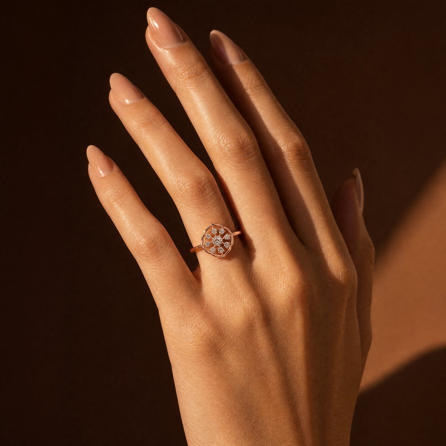 Aurelia Twist Natural Diamond Ring
