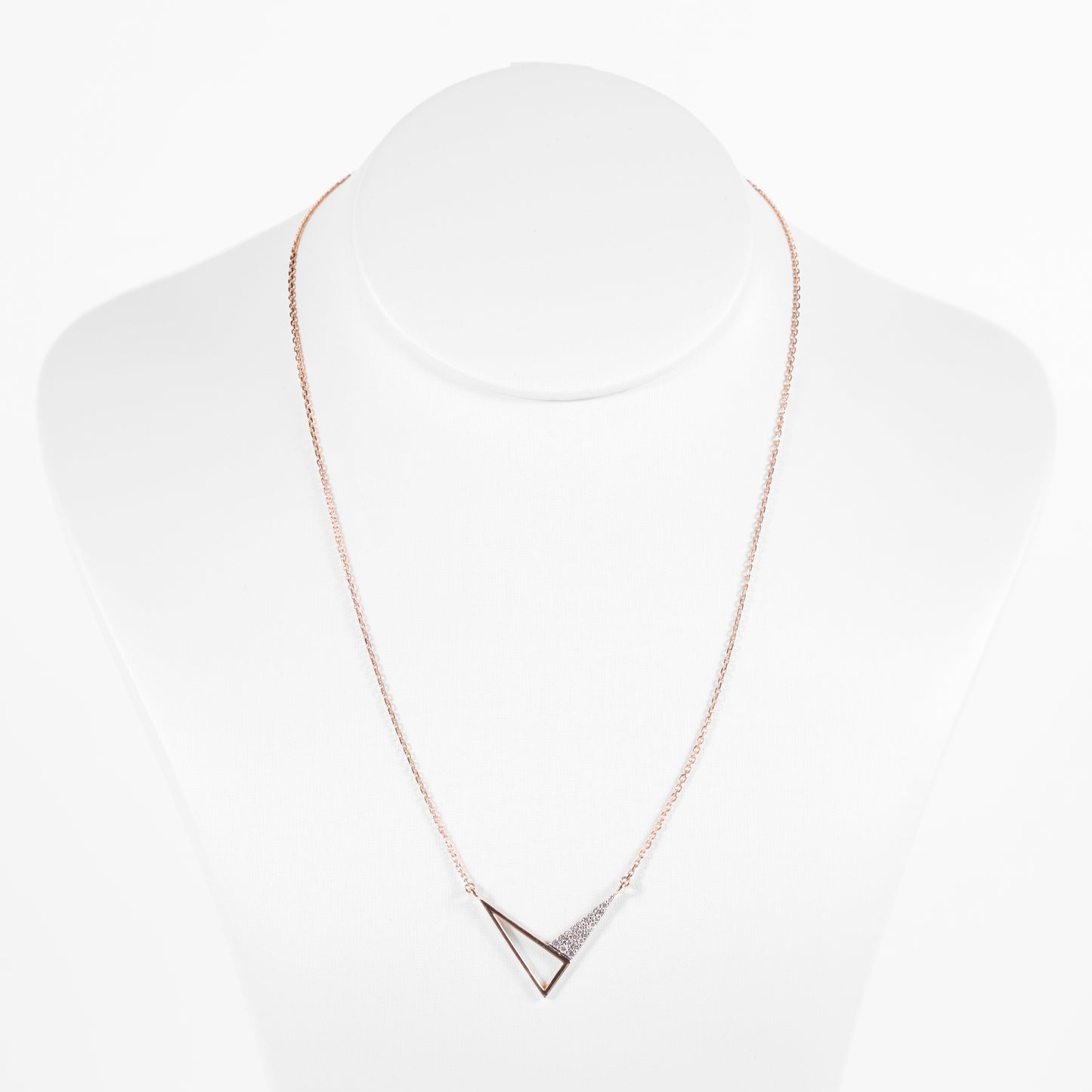 Open Triangle Pendant Necklace