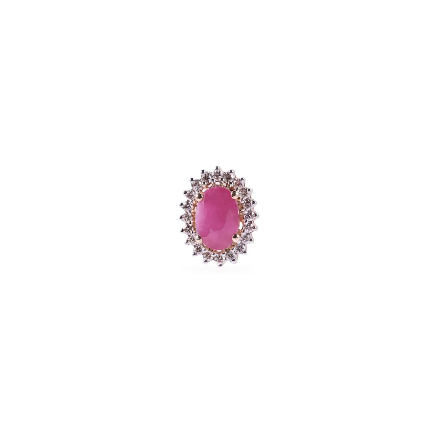 Pink Stone Diana Earrings
