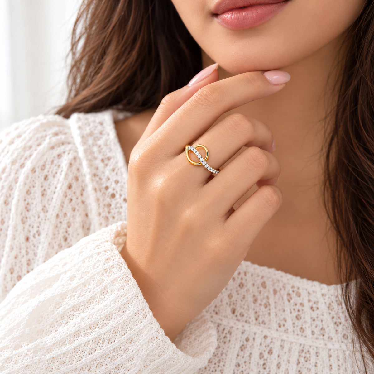 Minimal Diamond Accent Ring