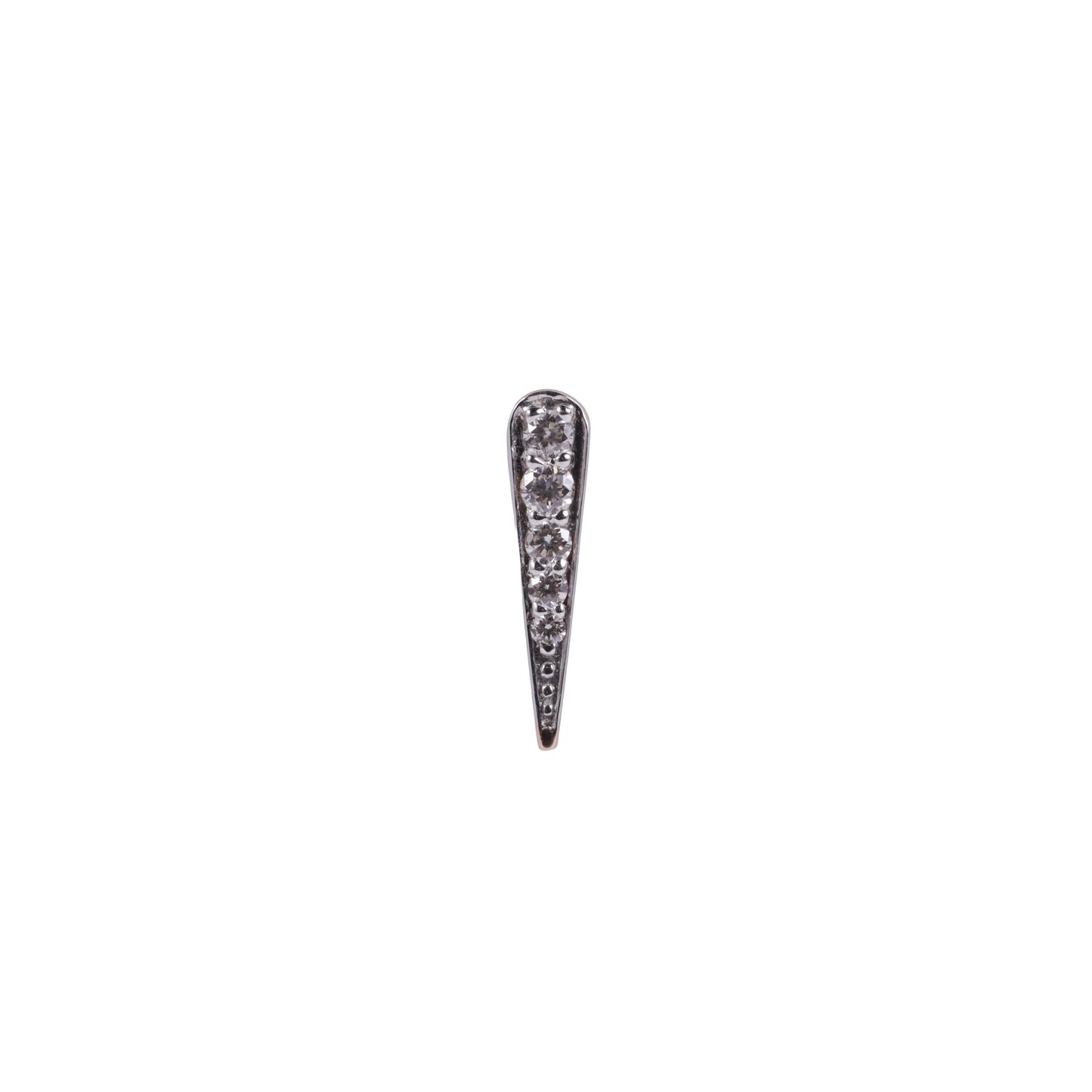 Tapered Spike Diamond Earrings