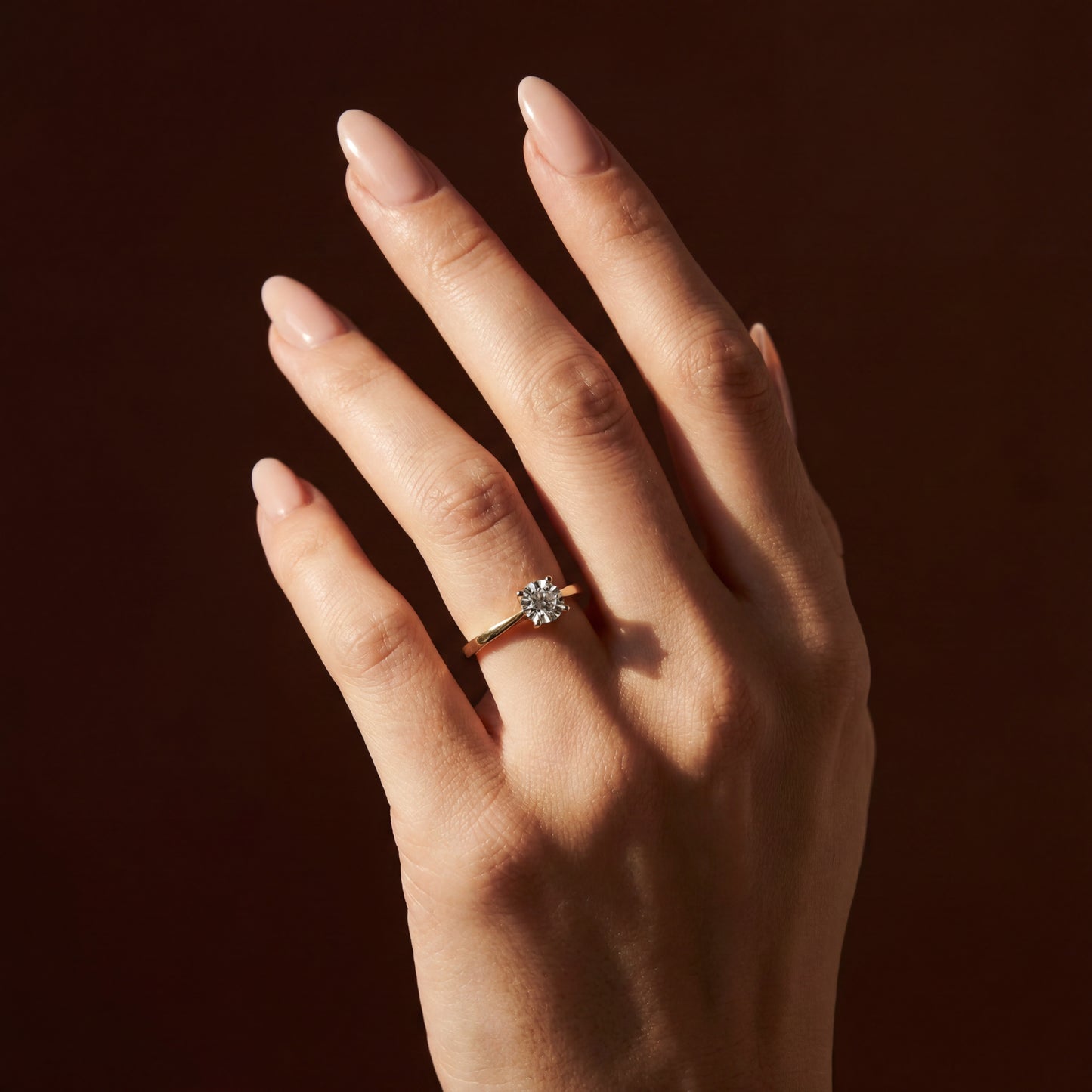 Illusion Setting Natural Diamond Ring