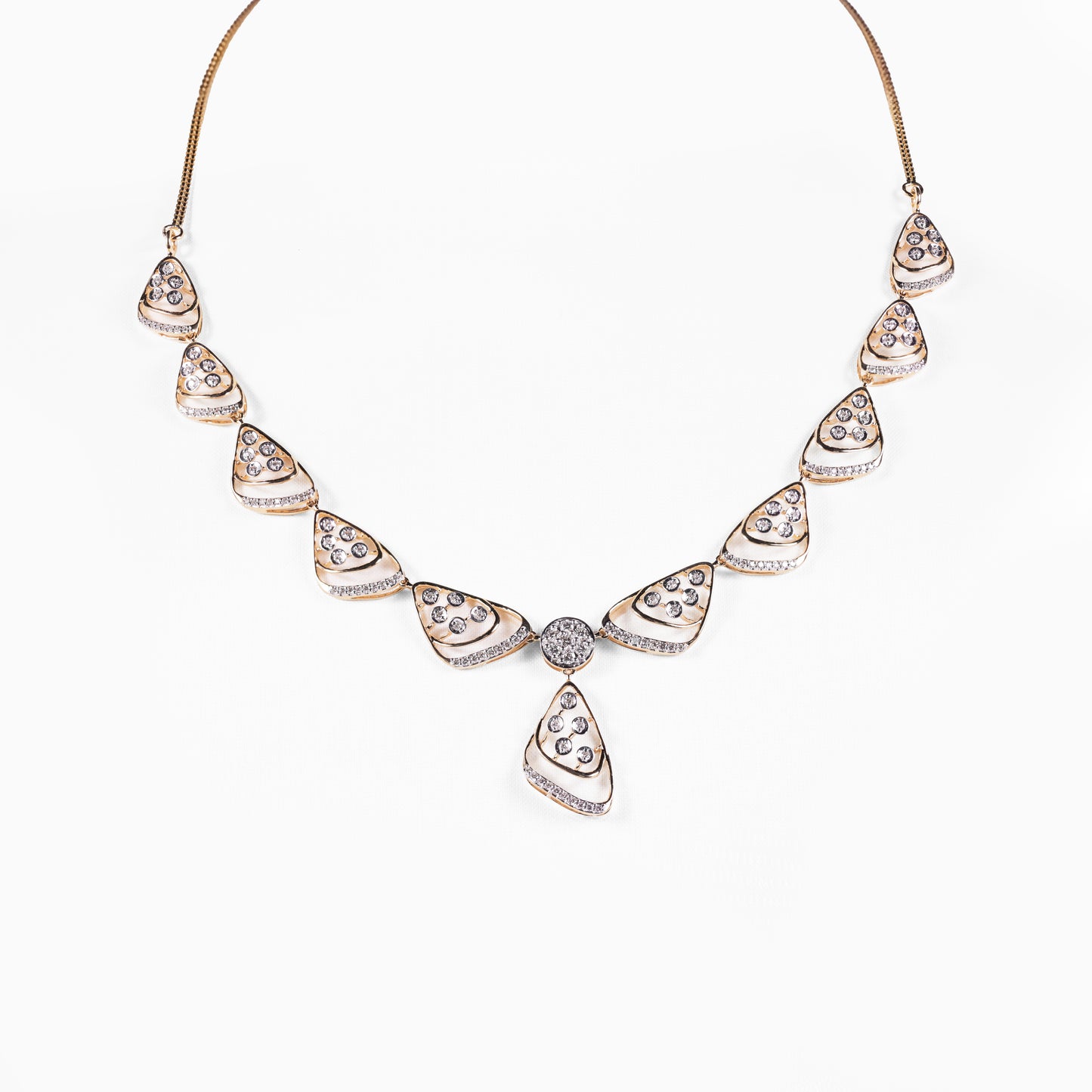 Pear Motif Drop Necklace