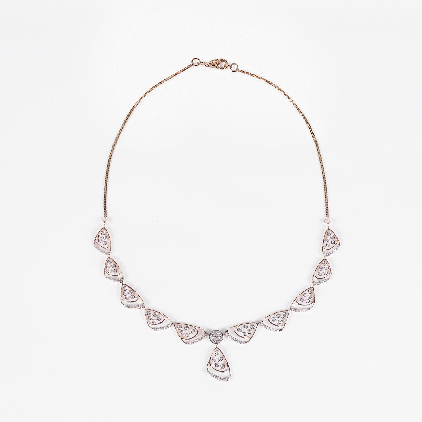 Pear Motif Drop Necklace