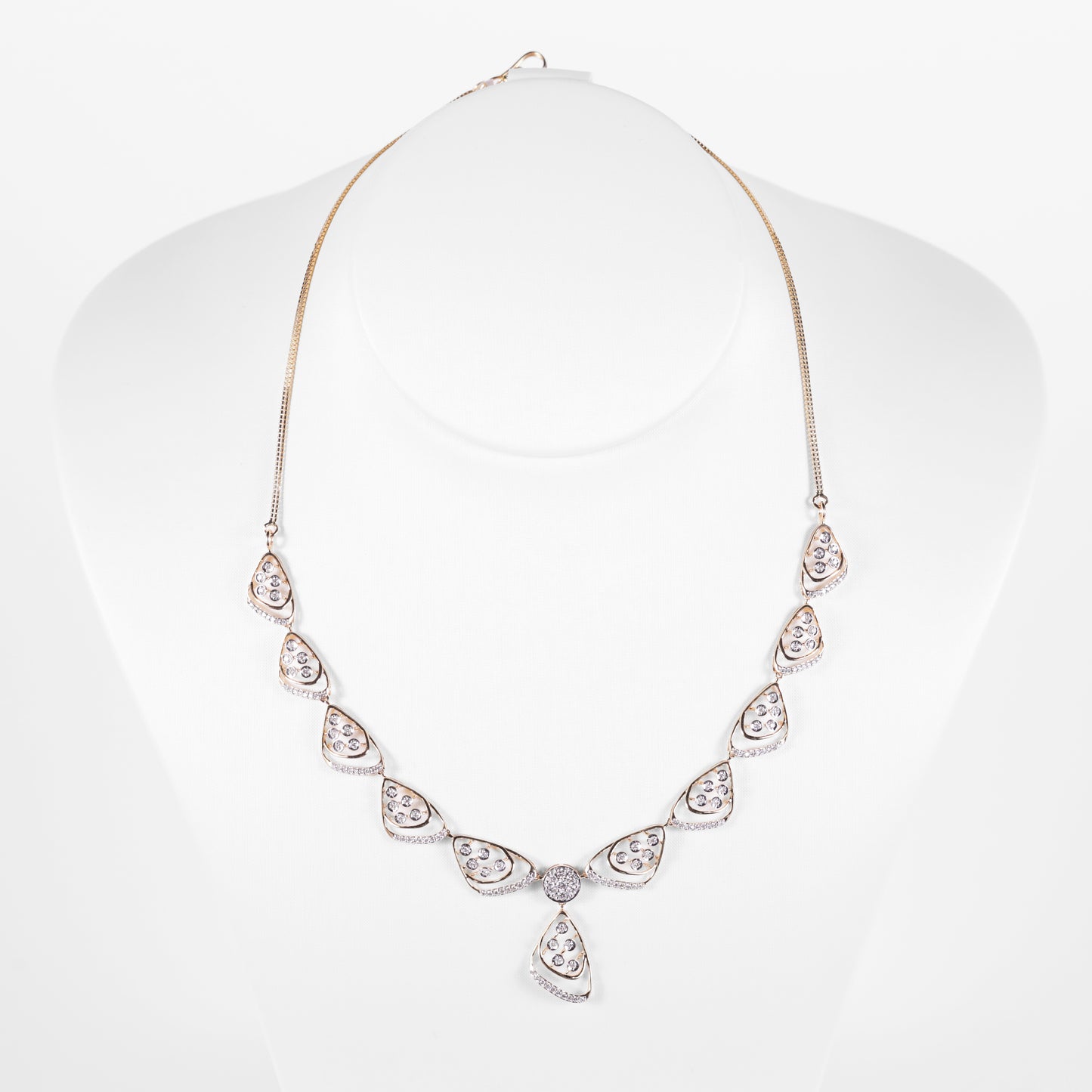 Pear Motif Drop Necklace