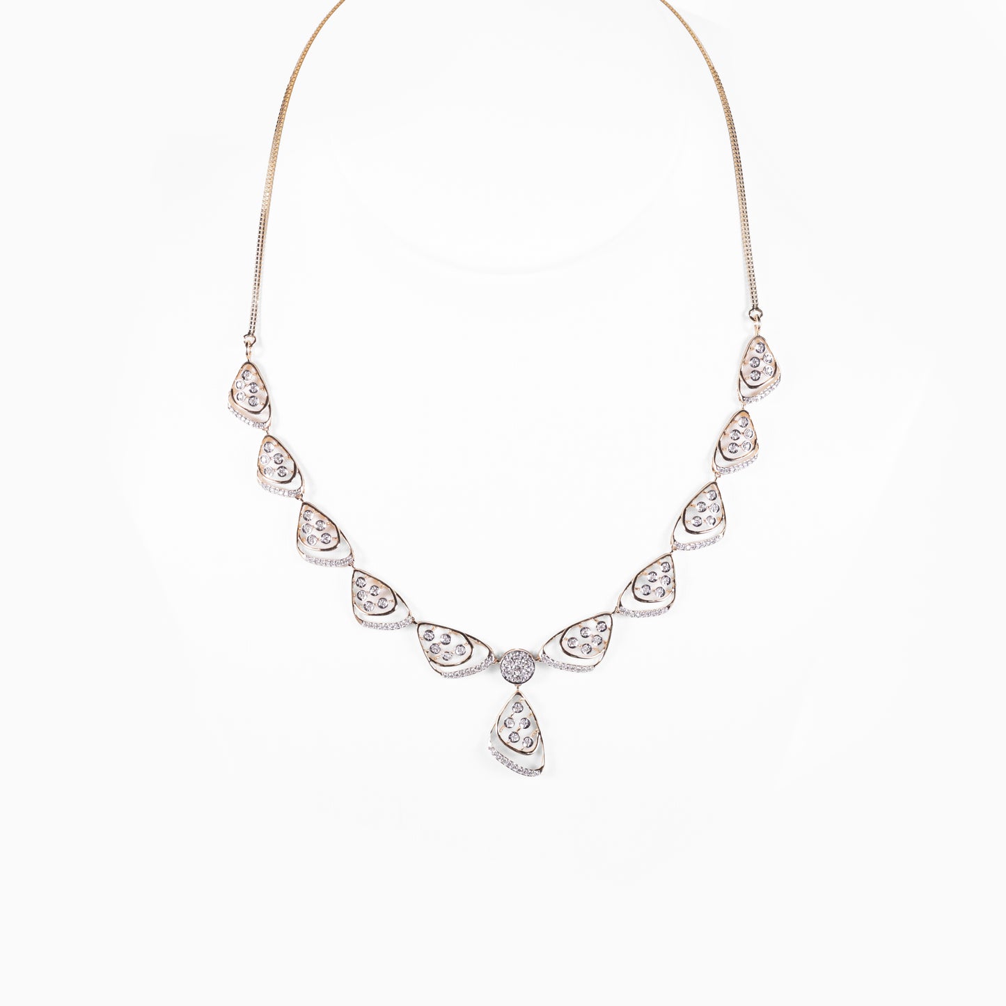 Pear Motif Drop Necklace