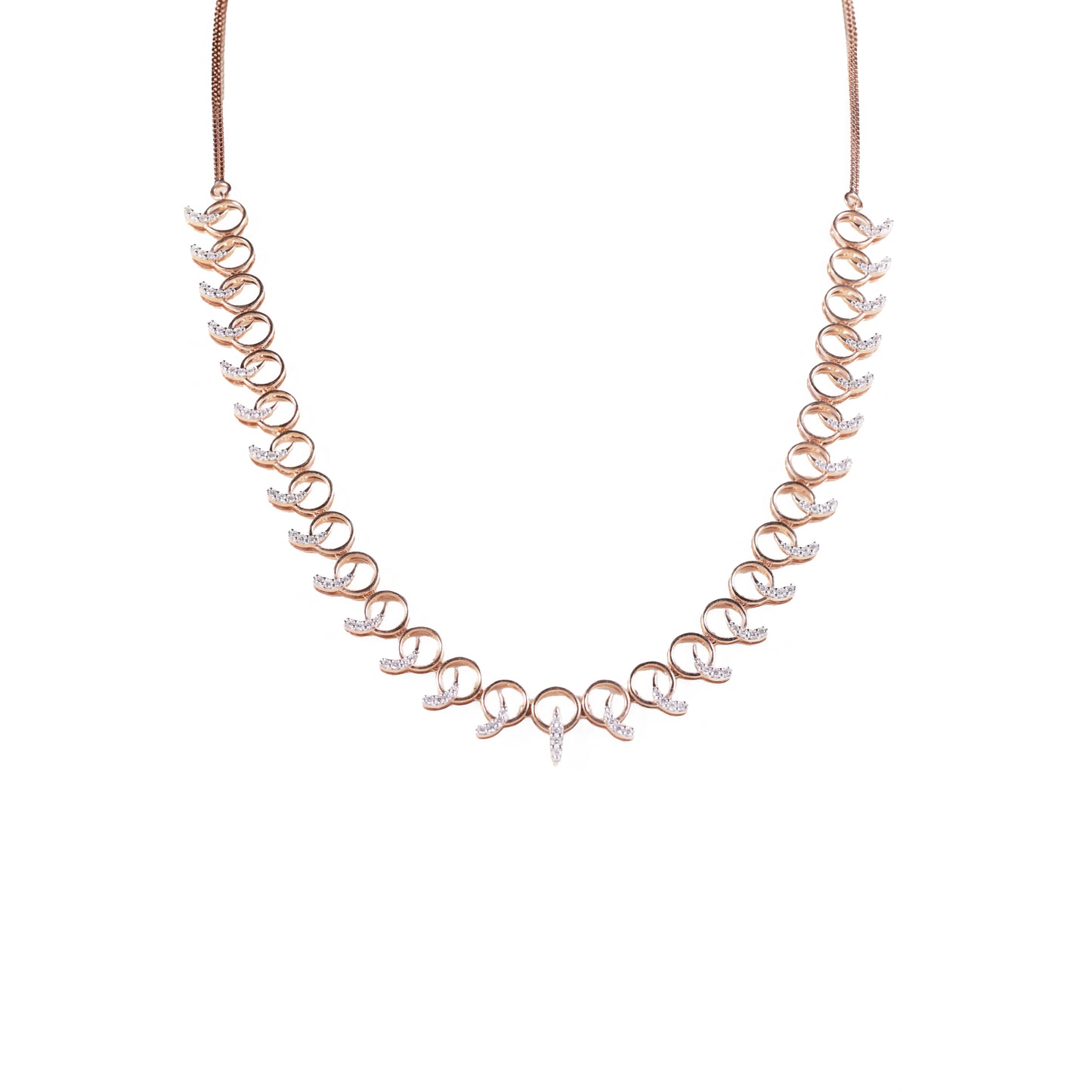 Marquise Link Collar Necklace