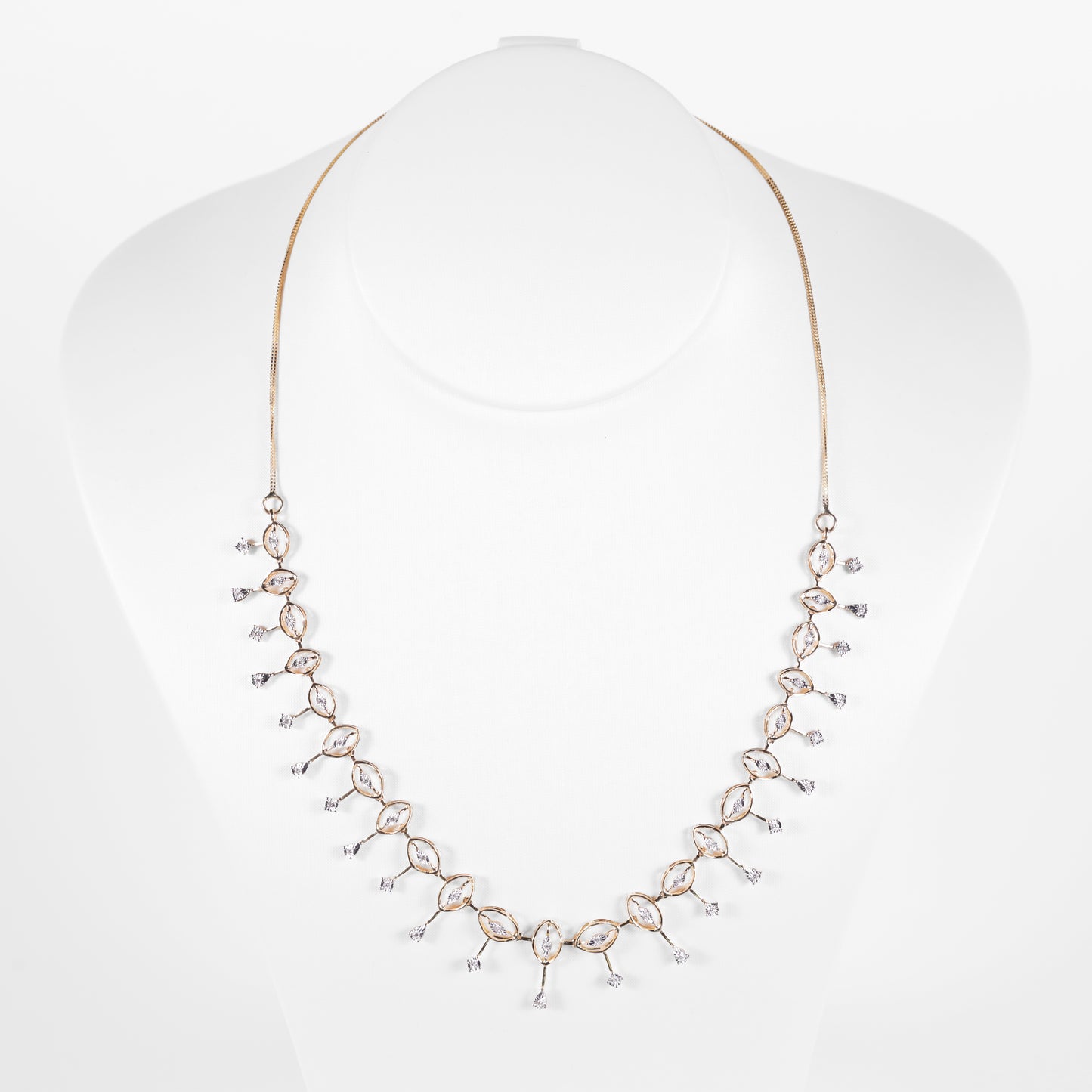 Diamond Drop Collar Necklace