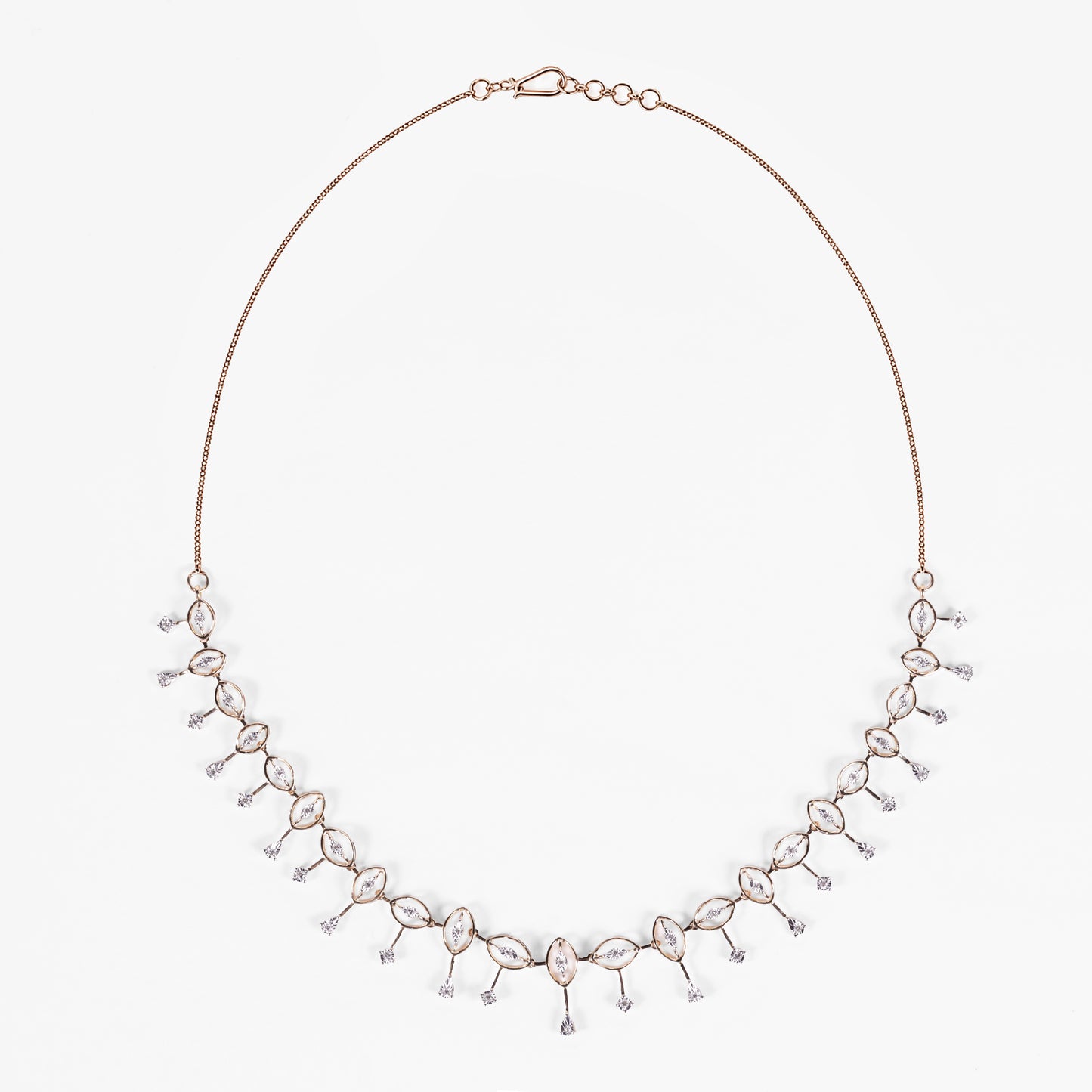 Diamond Drop Collar Necklace