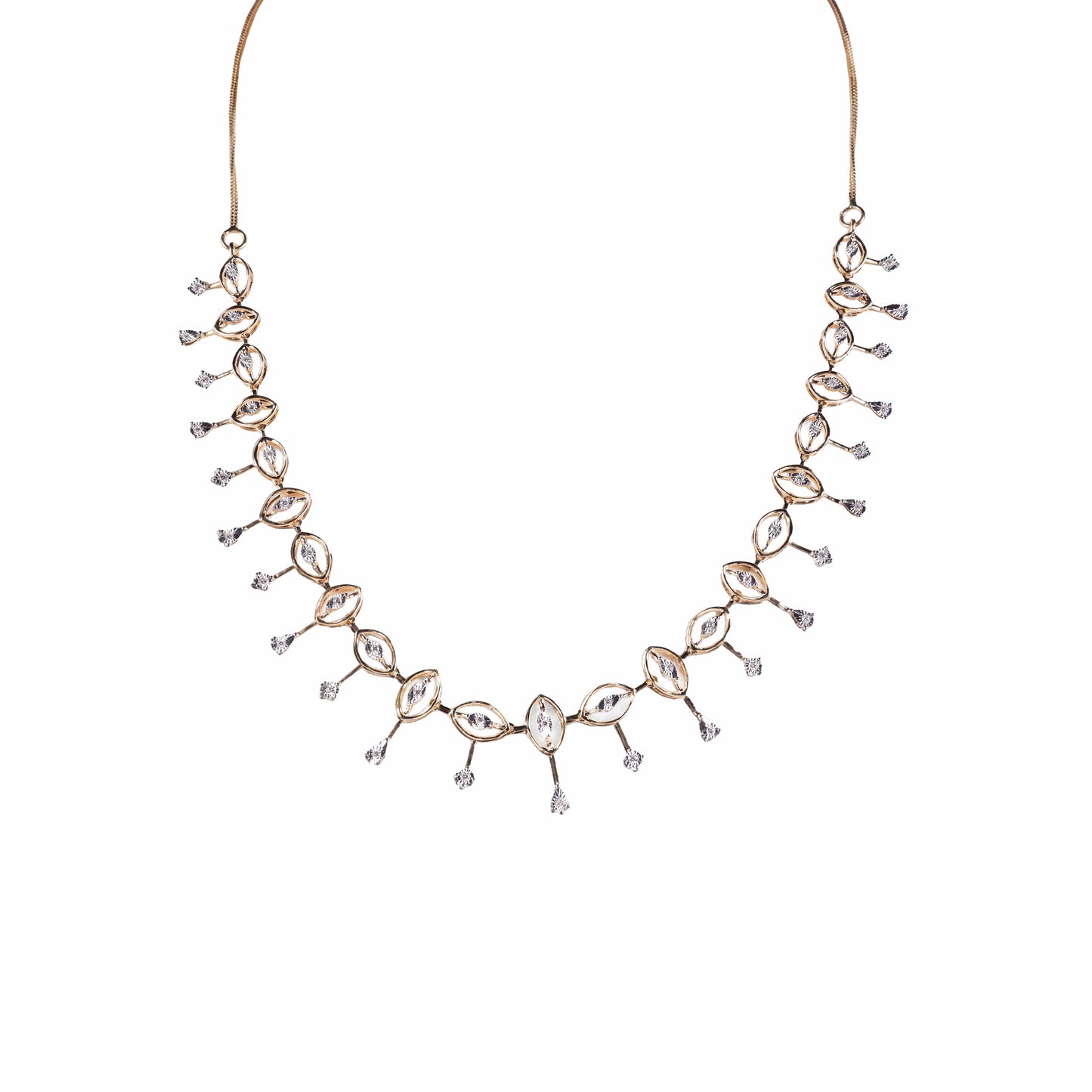 Diamond Drop Collar Necklace
