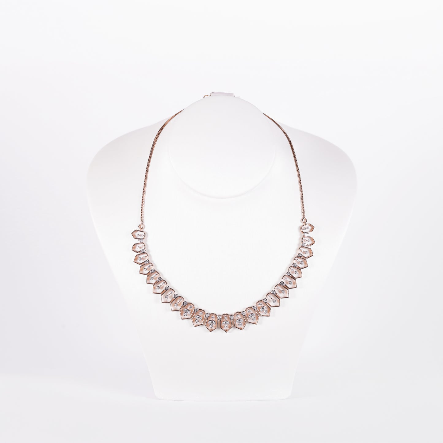 Pear Cluster Collar Necklace