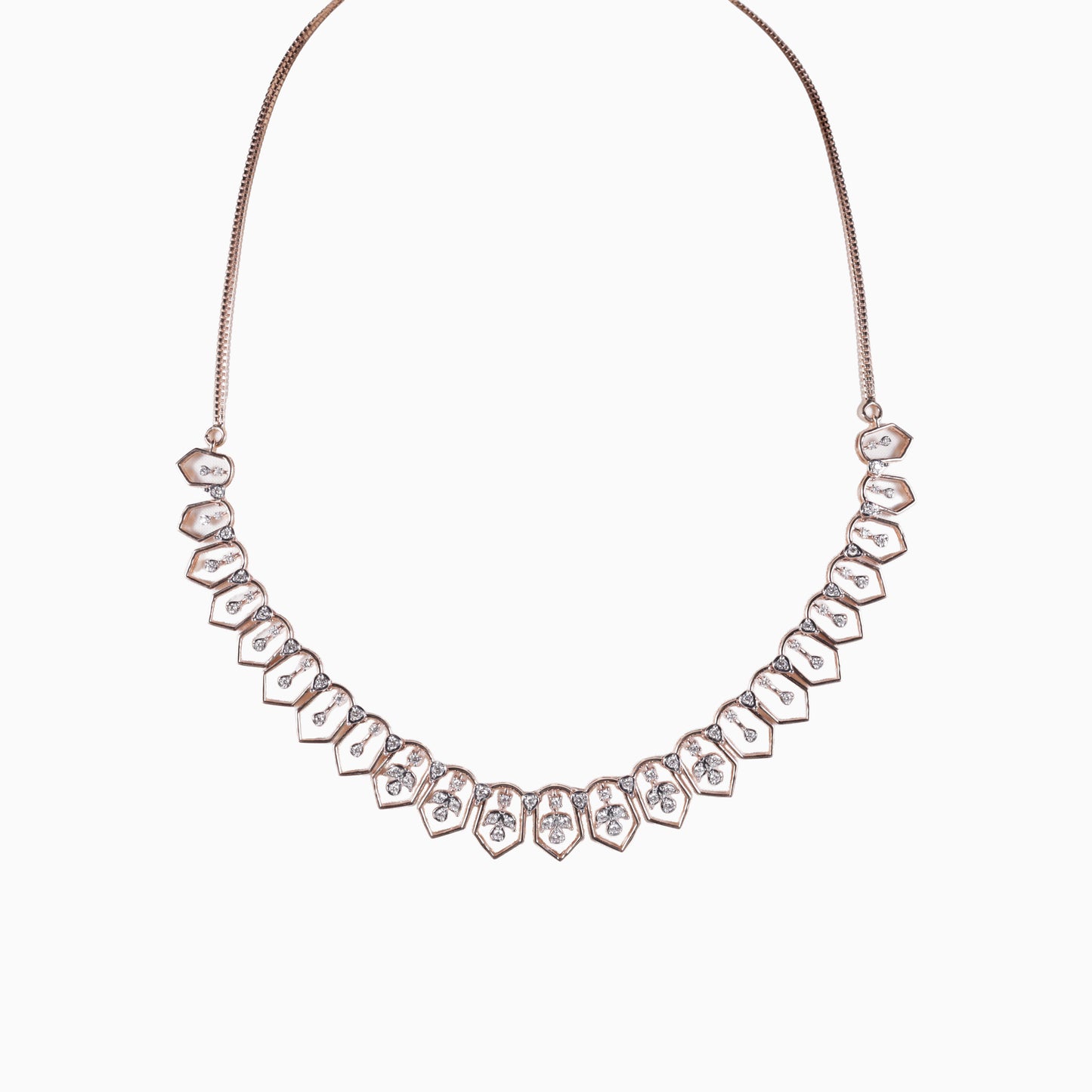 Pear Cluster Collar Necklace