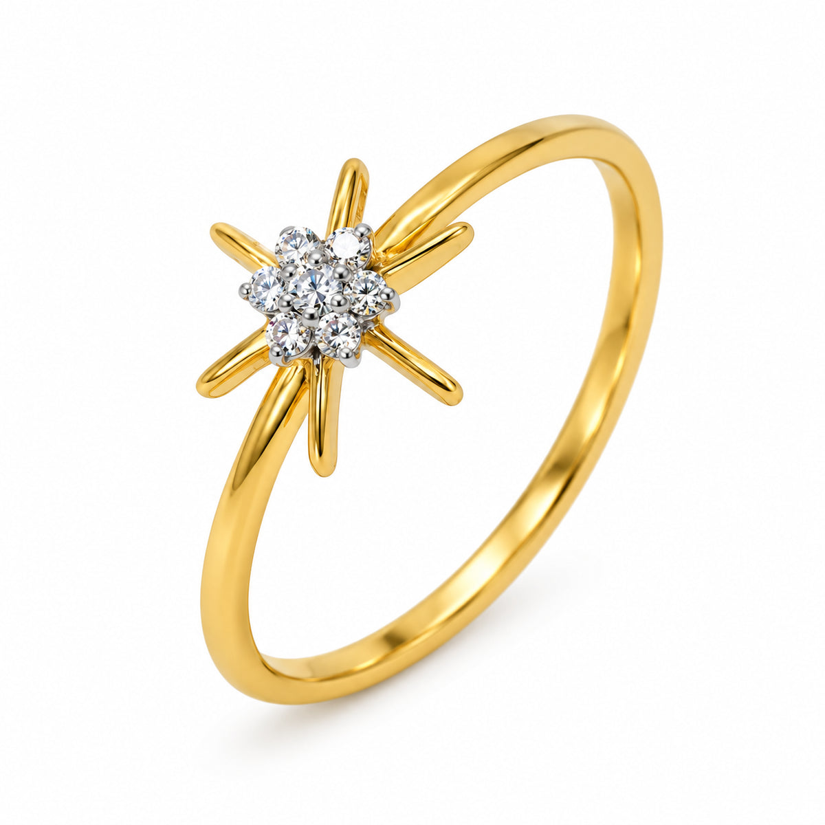 Diamond Starburst Ring