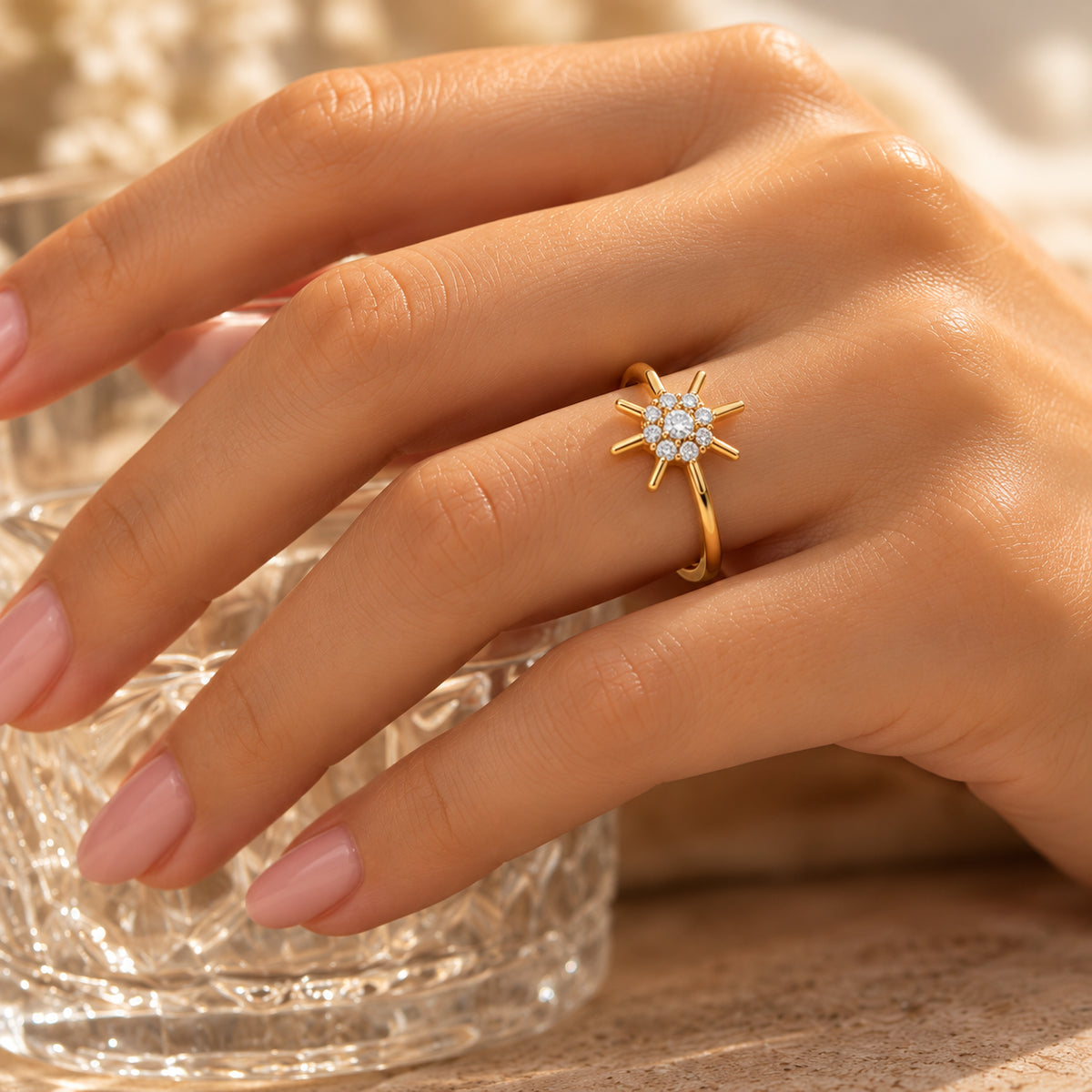 Diamond Starburst Ring