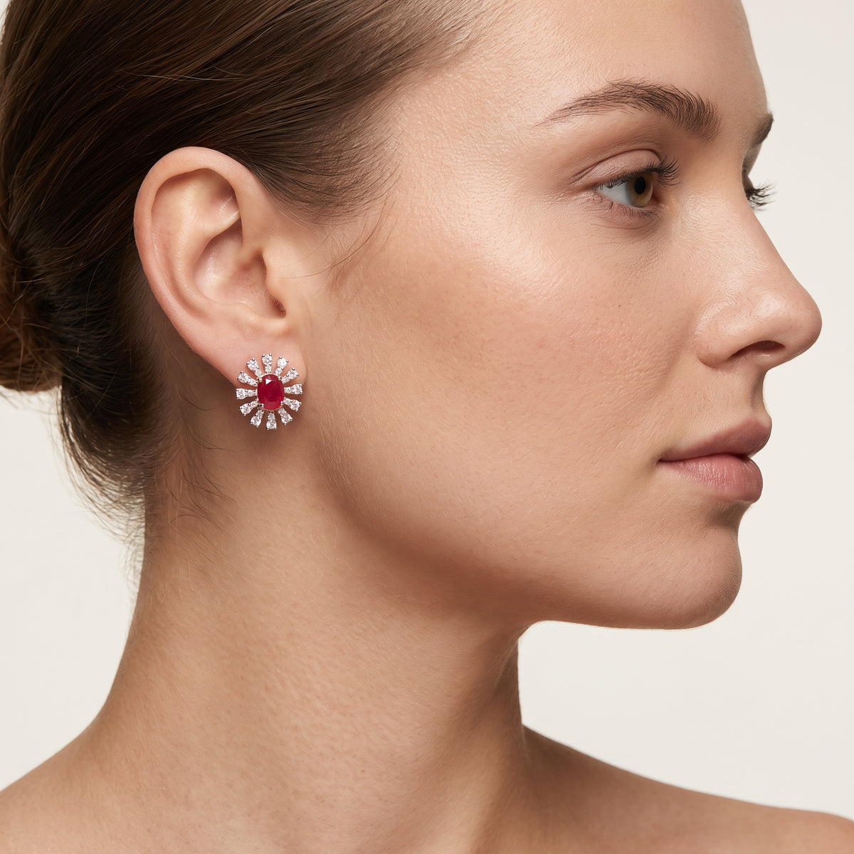 Sunset Bloom Stone Earrings