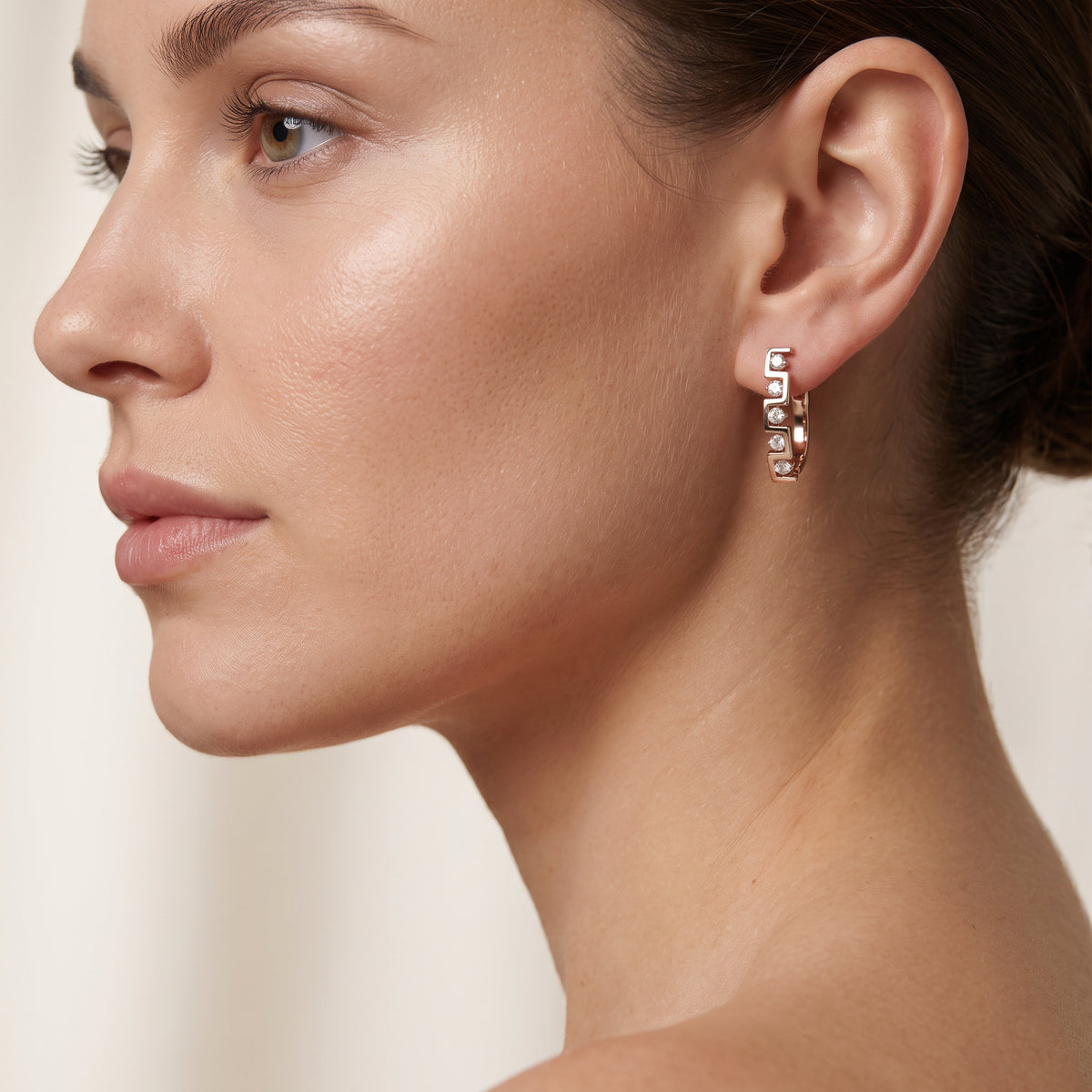 Layered Bar Diamond Earrings