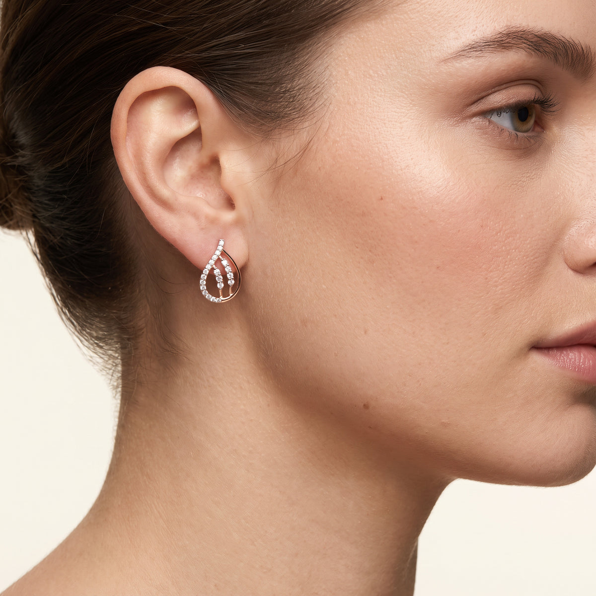 Floral Cluster Drop Earrings