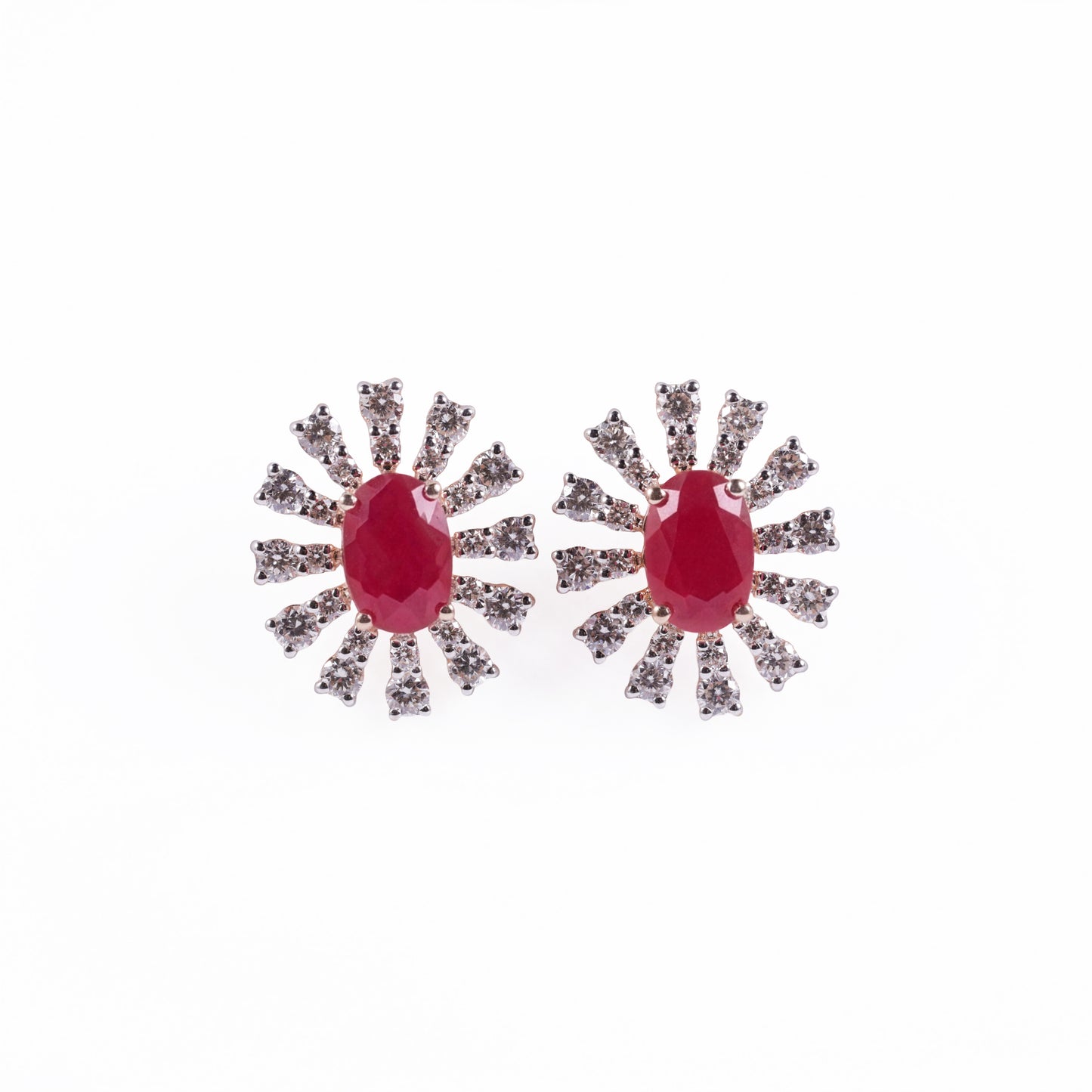 Sunset Bloom Stone Earrings