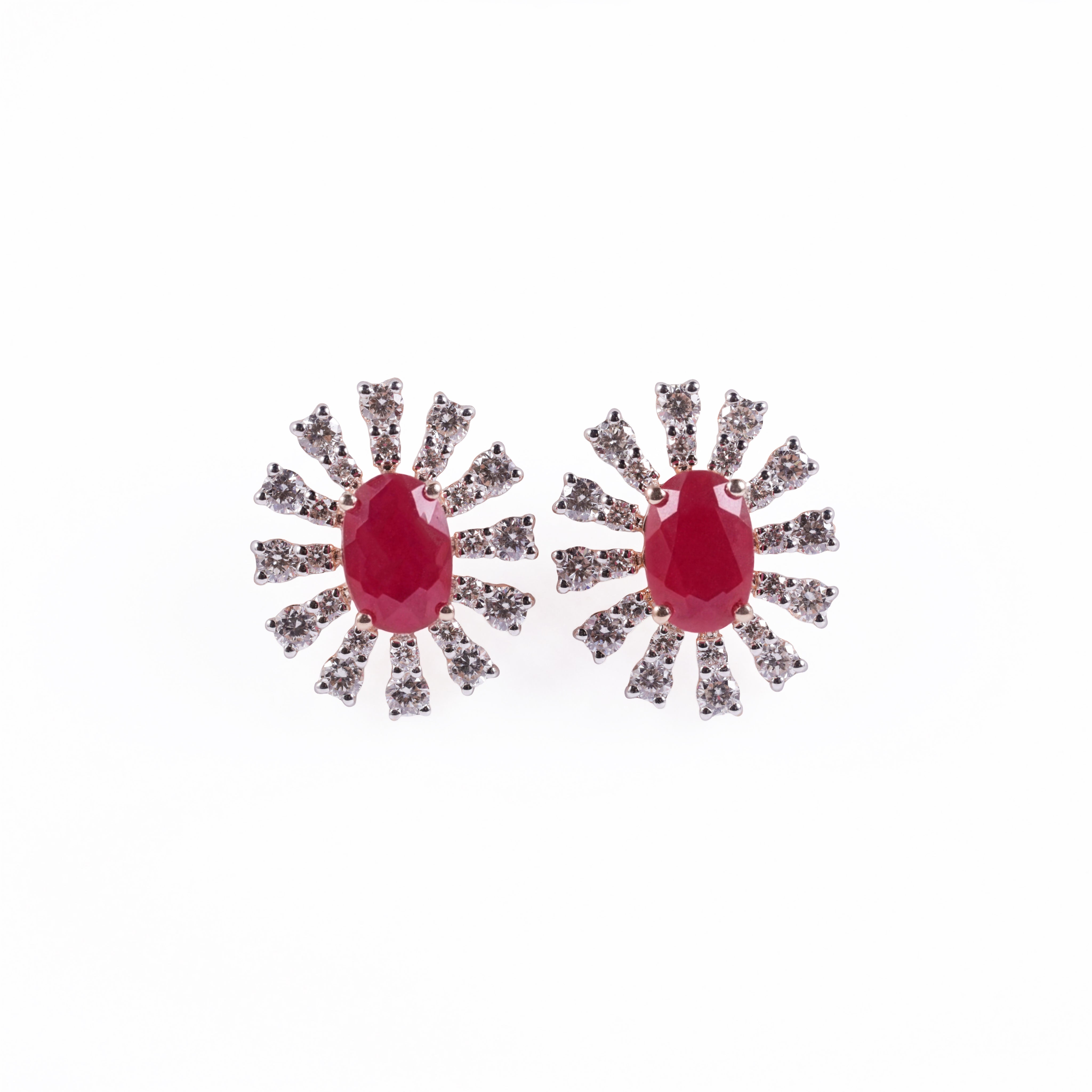 Sunset Bloom Stone Earrings