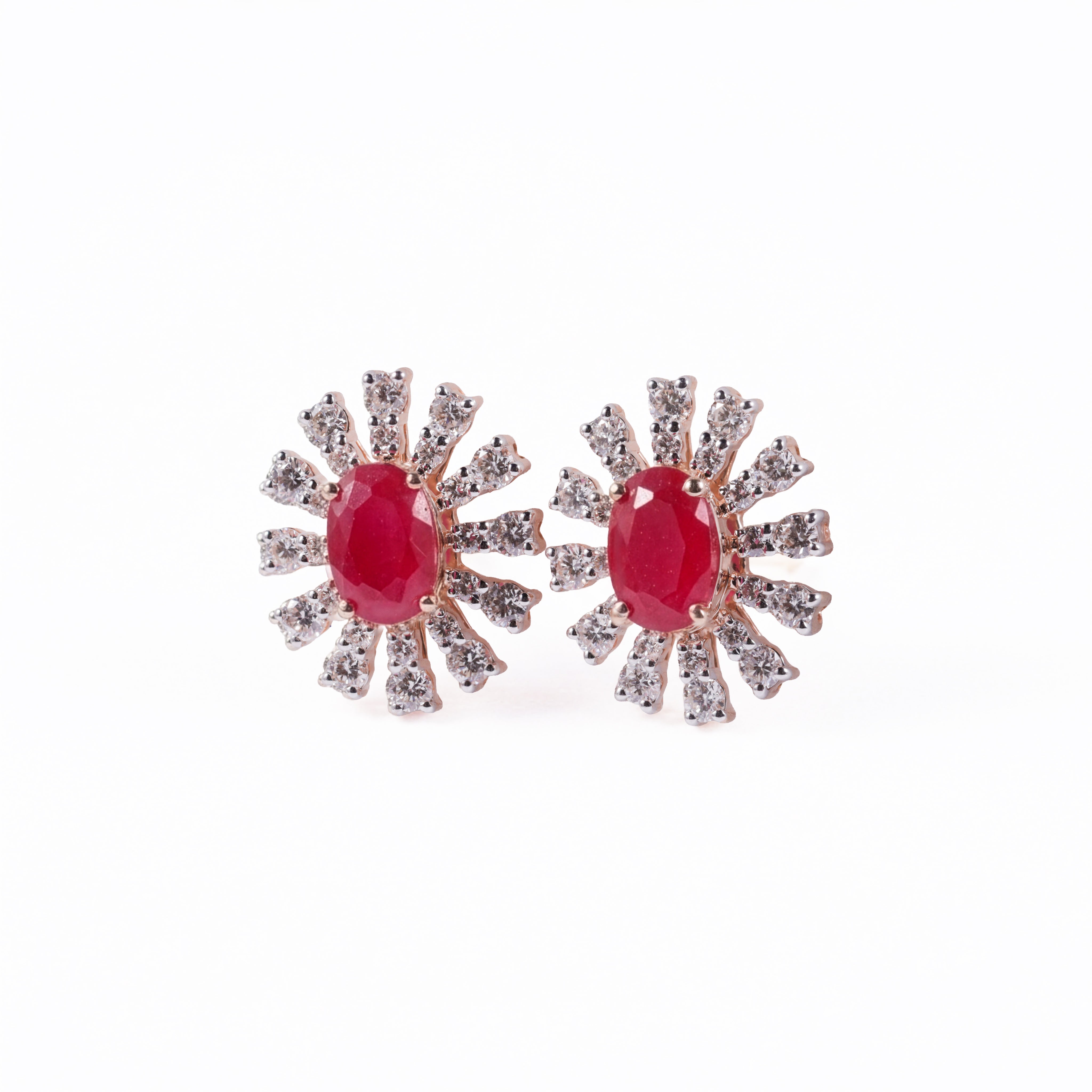 Sunset Bloom Stone Earrings