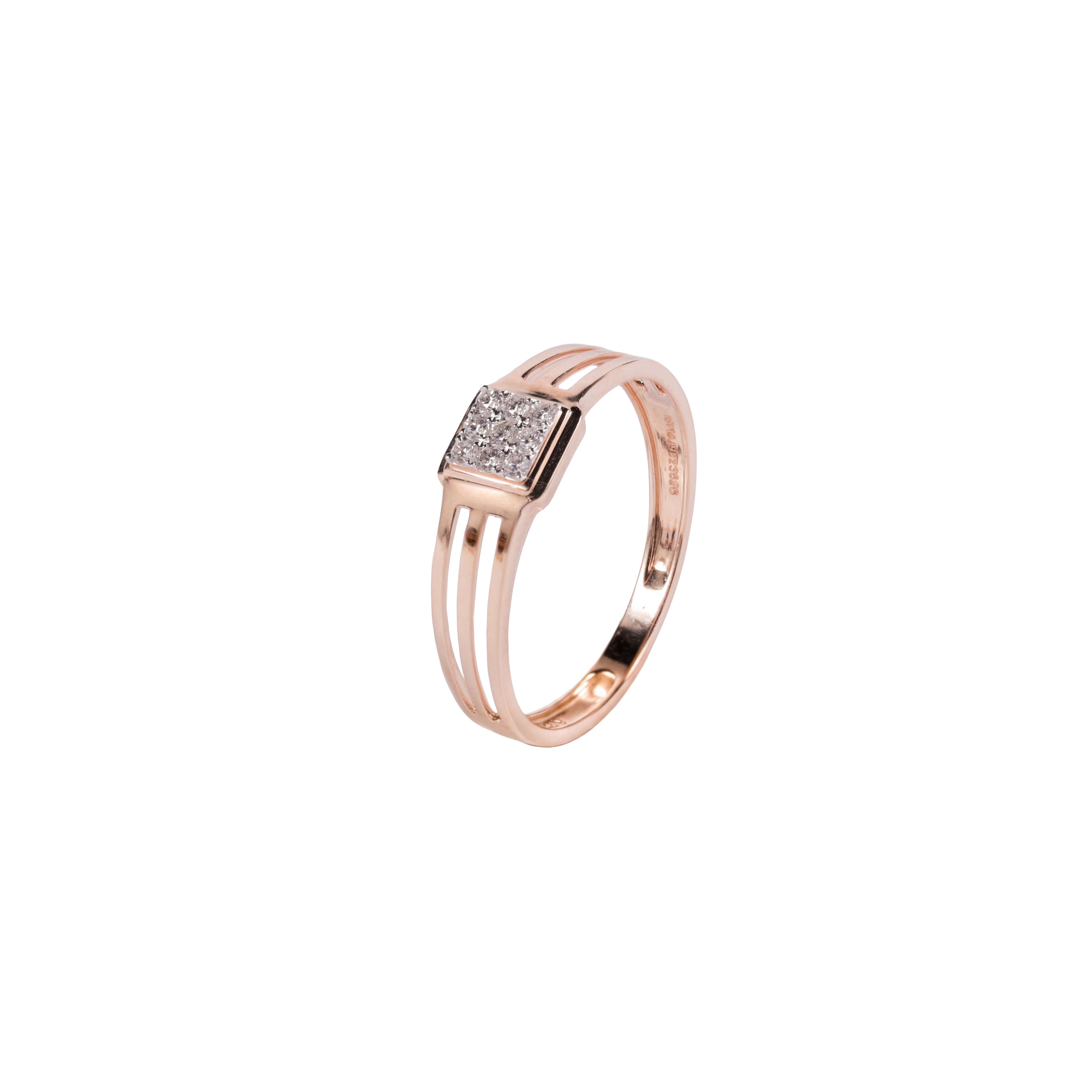 Twin Rail Diamond Ring