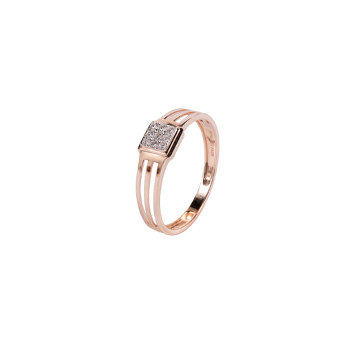 Load image 1 in gallery view. Twin Rail Diamond Ring
