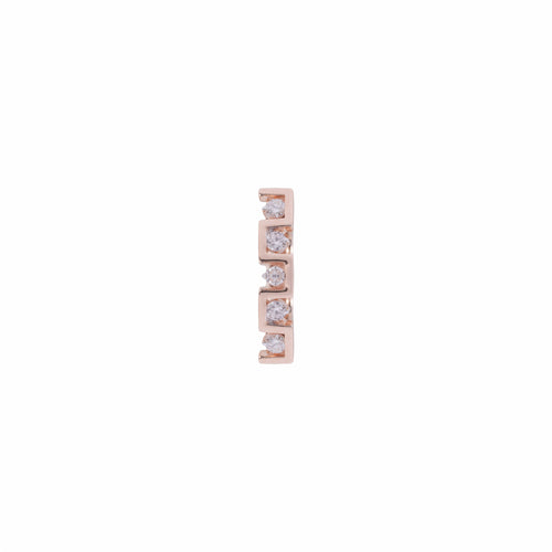 Load image 1 in gallery view. Layered Bar Diamond Earrings