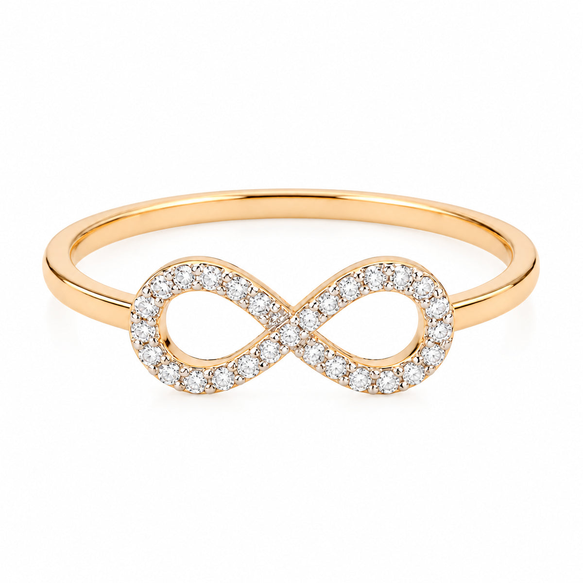 Pavé Diamond Infinity Ring