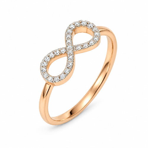 Load image 1 in gallery view. Pavé Diamond Infinity Ring