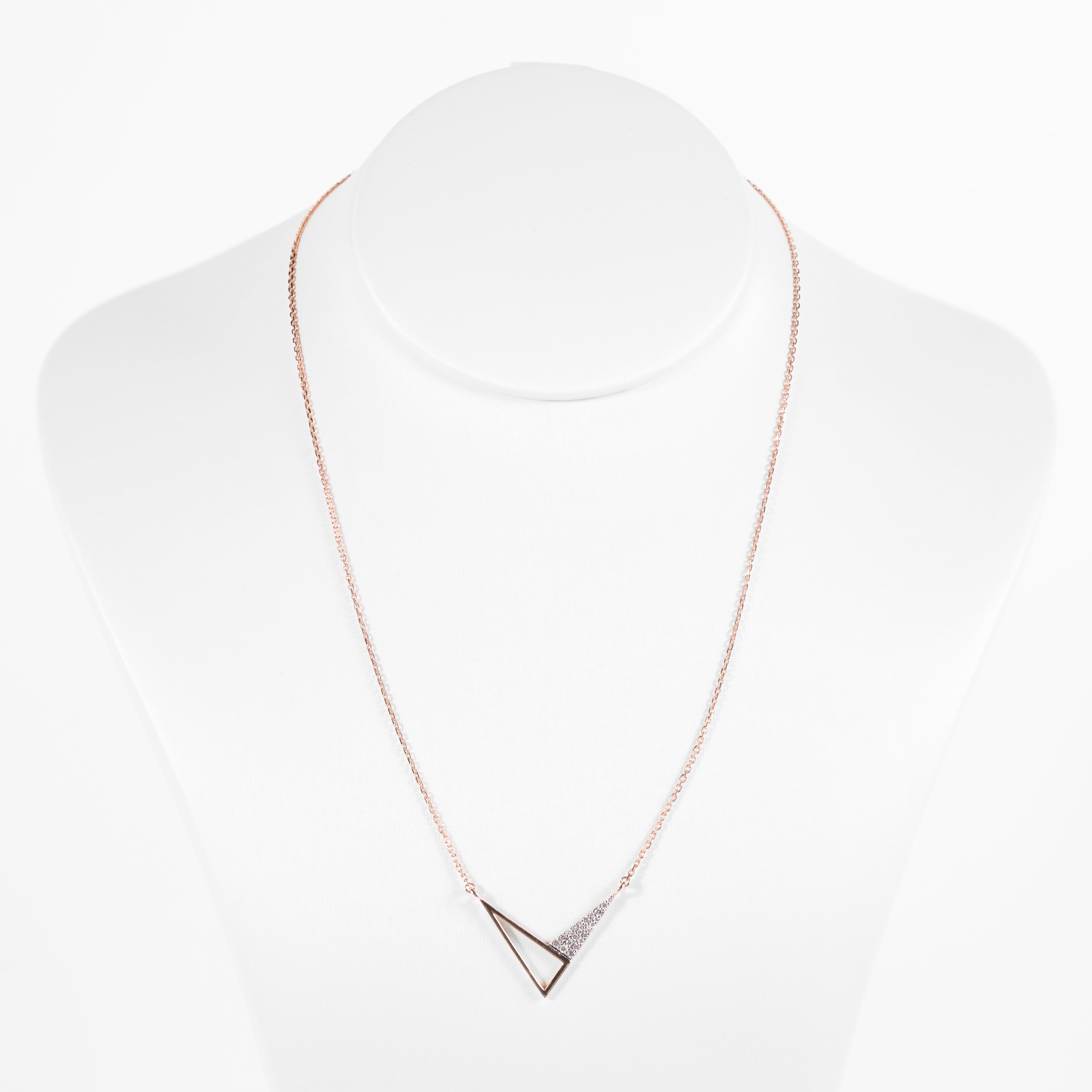 Open Triangle Pendant Necklace