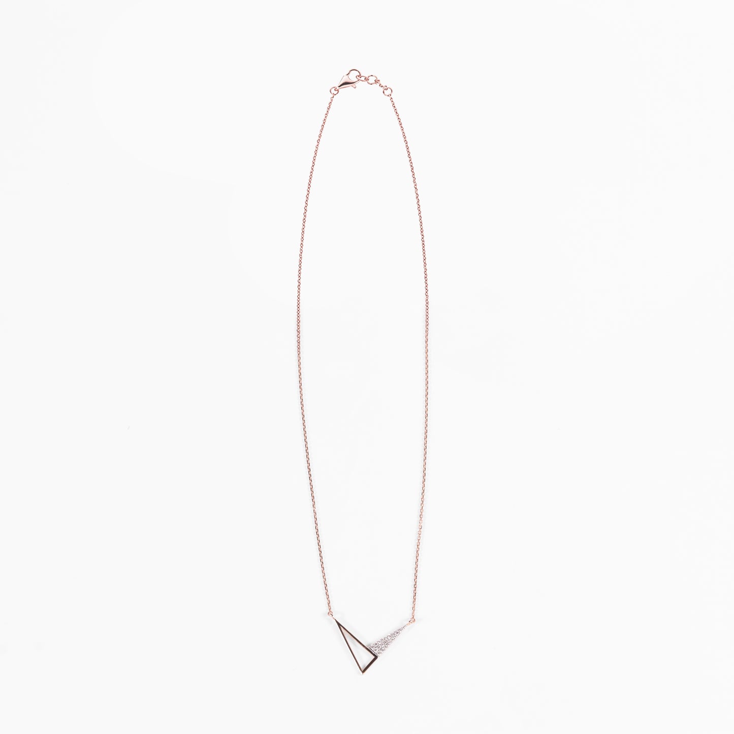 Open Triangle Pendant Necklace
