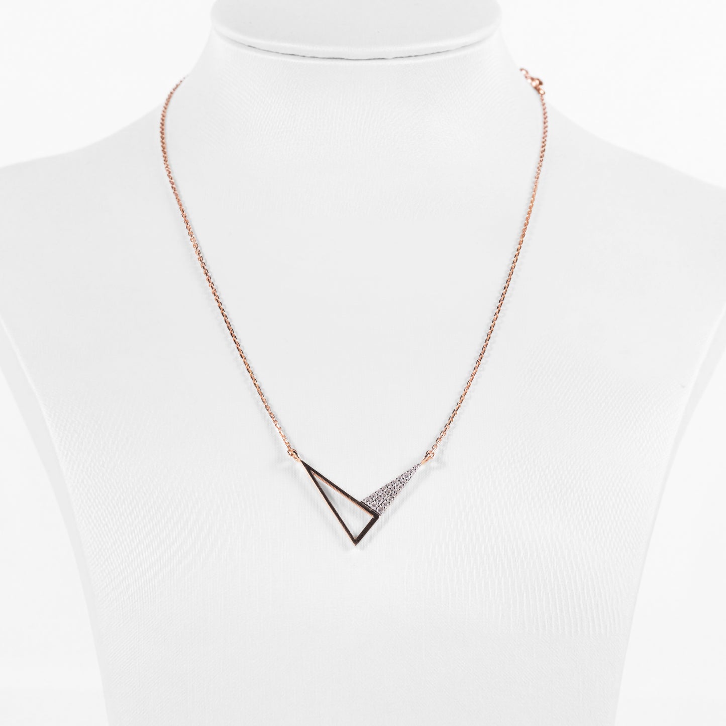 Open Triangle Pendant Necklace