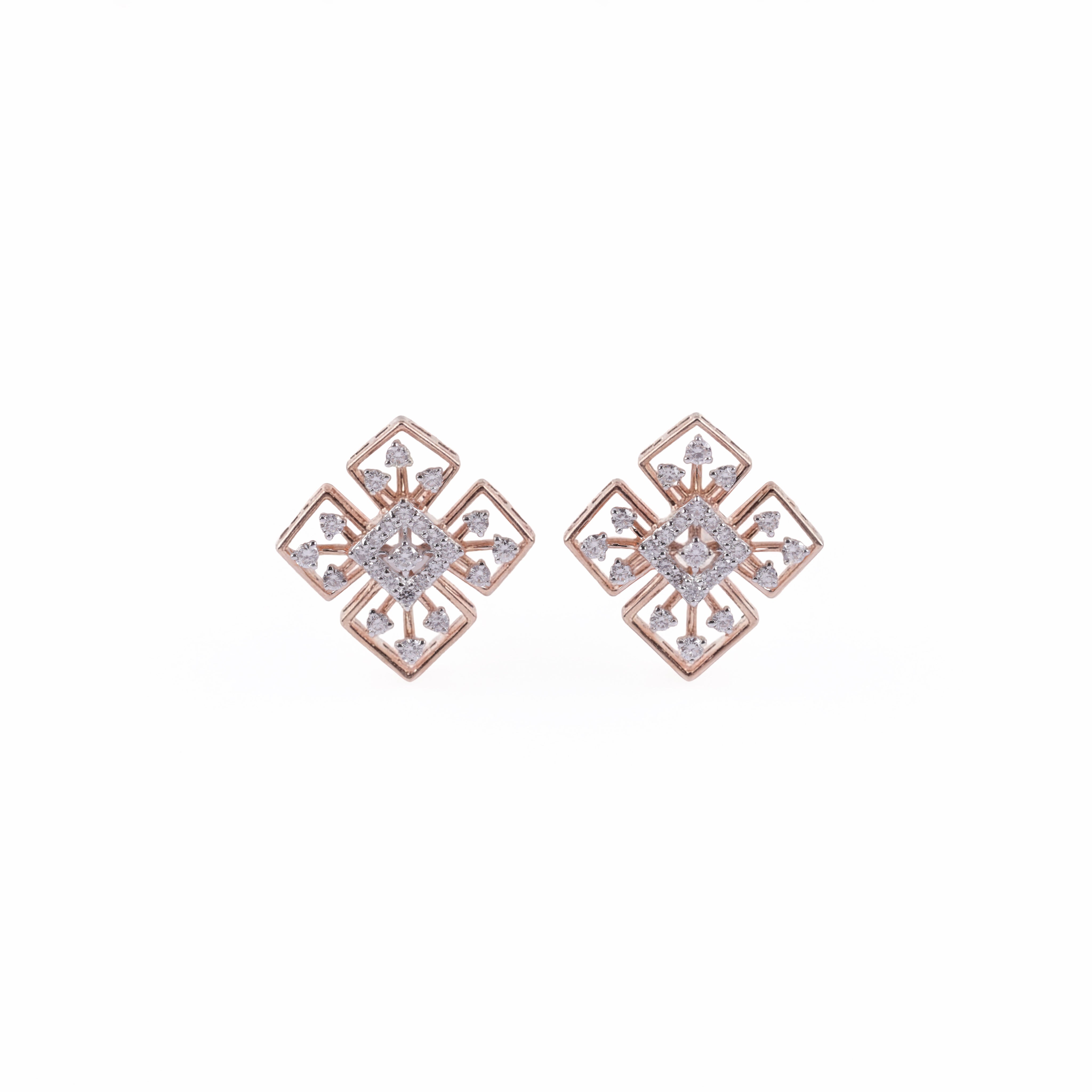 Clover Cutout Diamond Earrings
