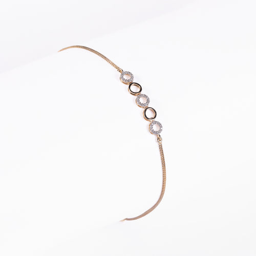 Load image 1 in gallery view. Knot Chain Diamond Bracelet
