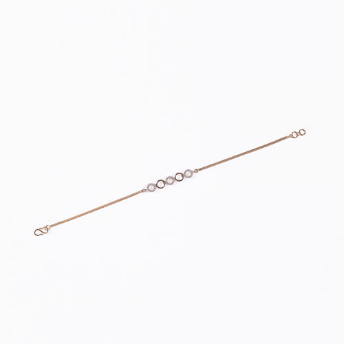 Load image 1 in gallery view. Knot Chain Diamond Bracelet