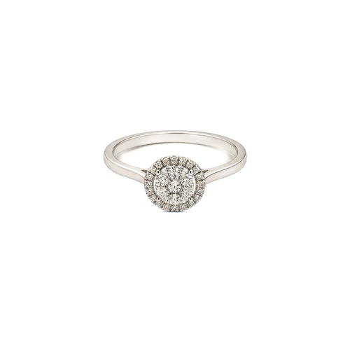 Load image 1 in gallery view. Round Studded Natural Diamond Ring