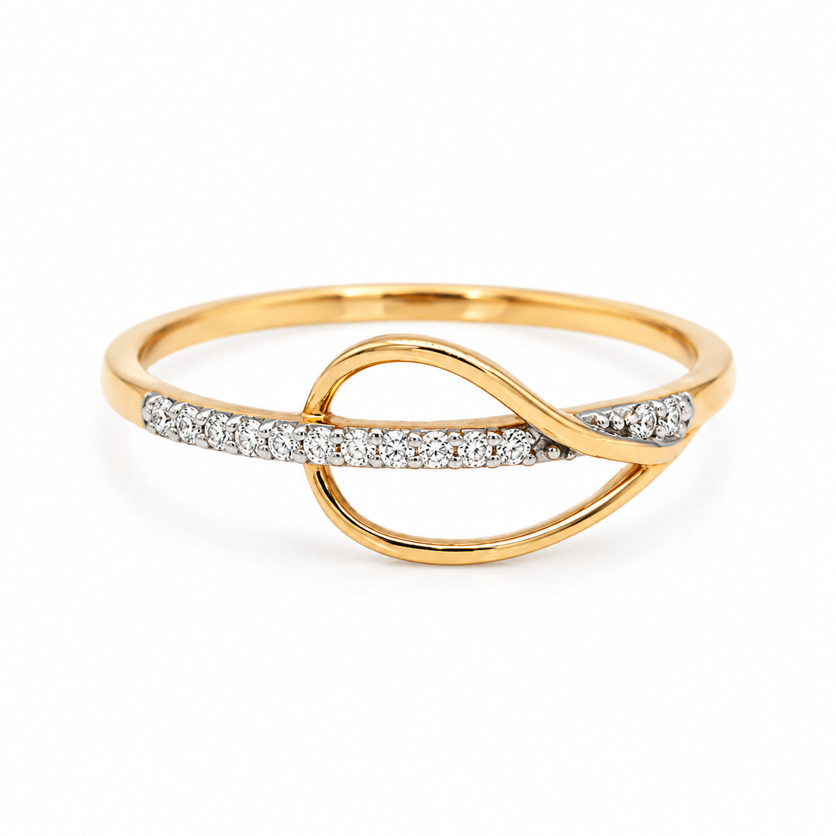 Diamond Bar & Circle Ring