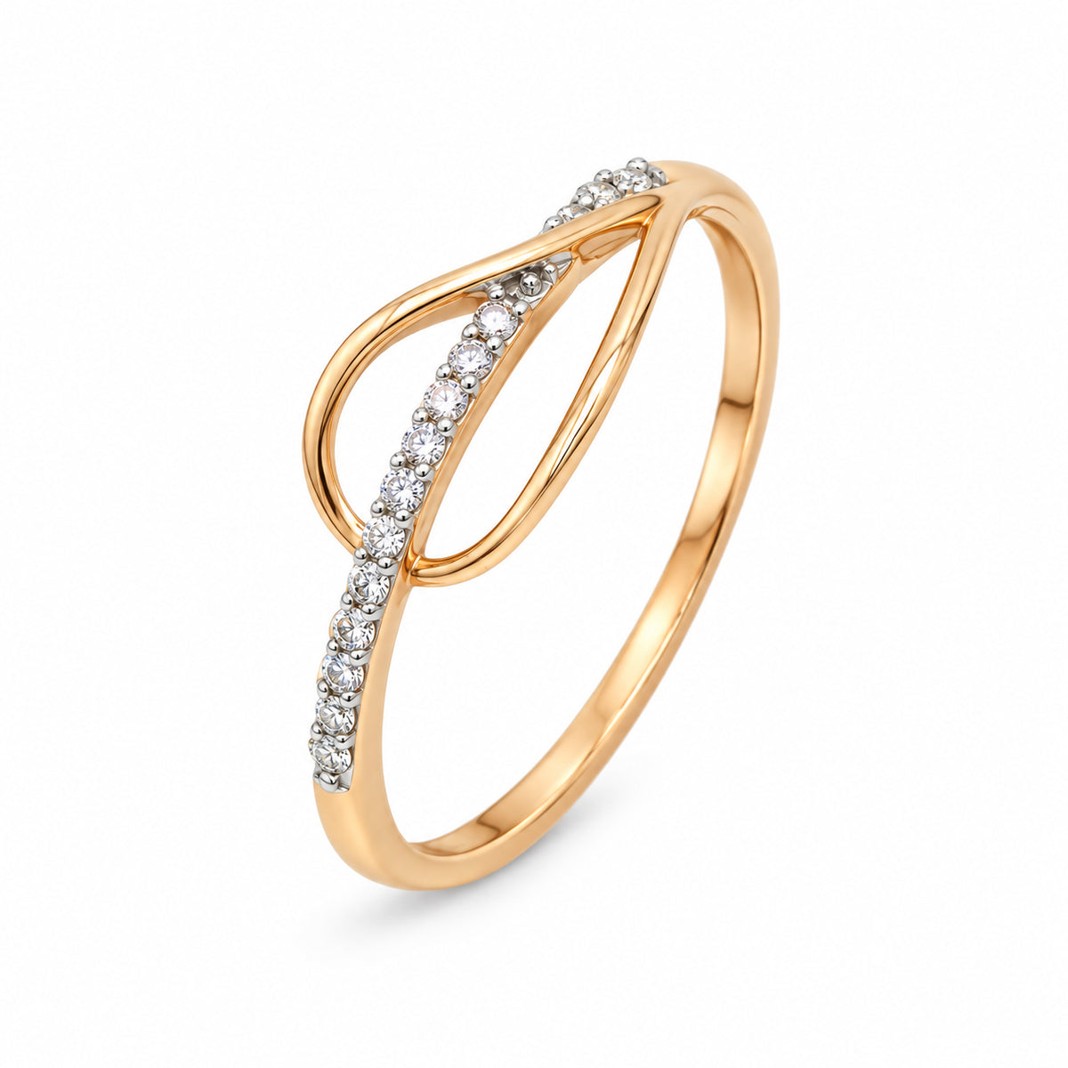 Diamond Bar & Circle Ring