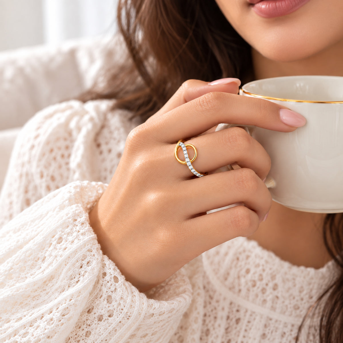 Minimal Diamond Accent Ring