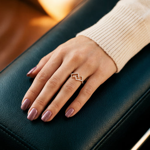 Load image 1 in gallery view. Wisp Solitaire Natural Diamond Ring
