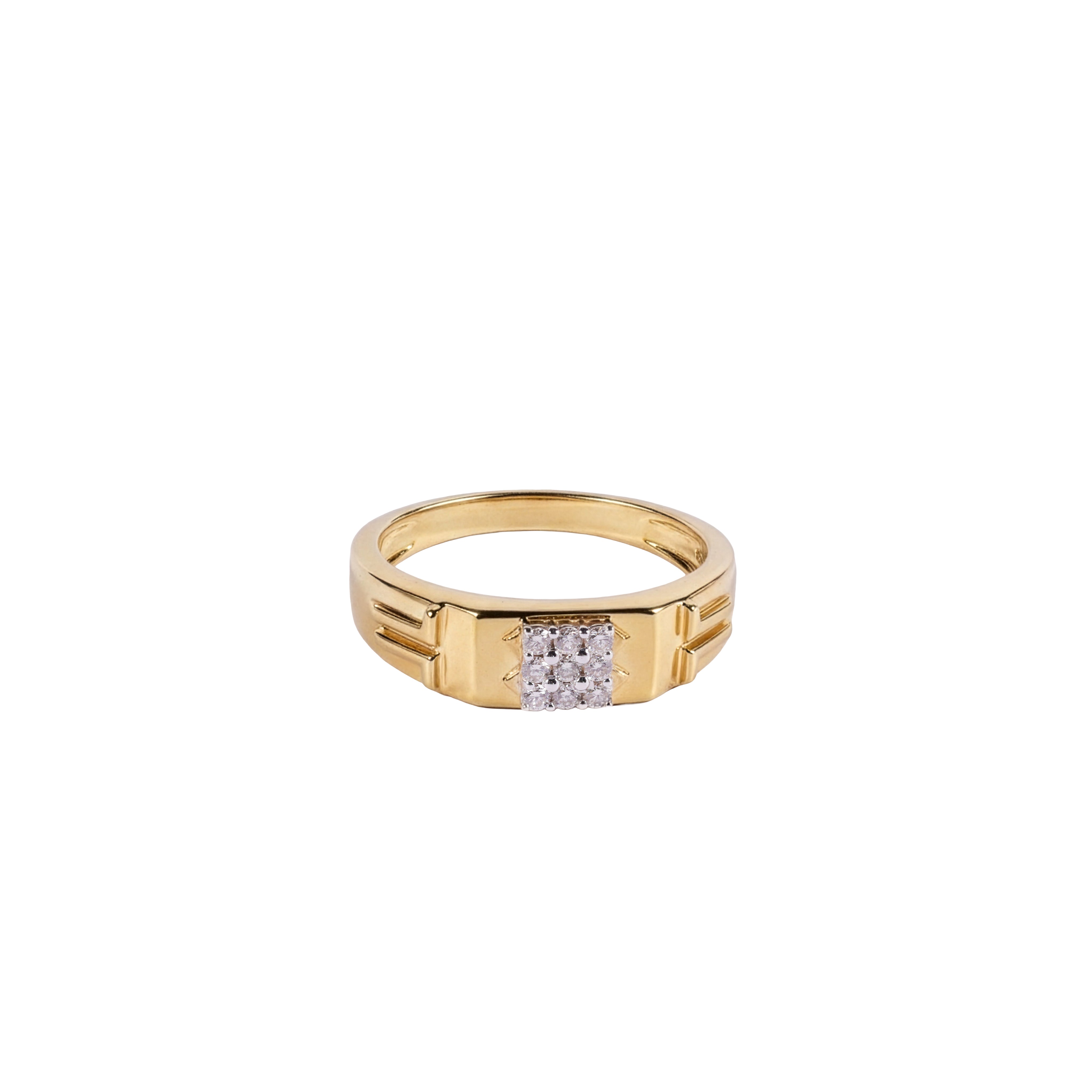 Corrugated Diamond Band