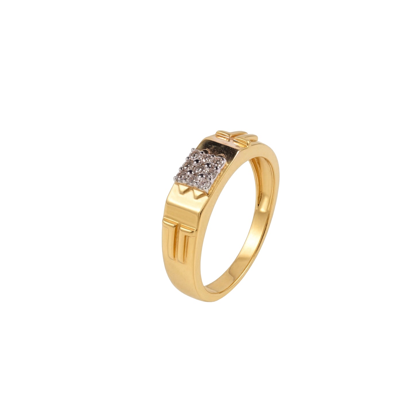 Corrugated Diamond Band