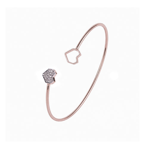 Load image 1 in gallery view. Open Cuff Diamond Bracelet