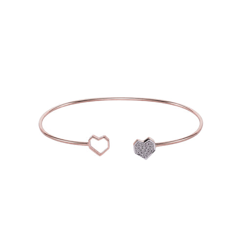 Load image 1 in gallery view. Open Cuff Diamond Bracelet