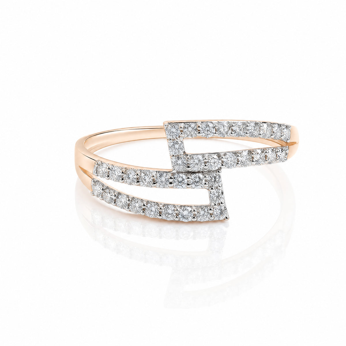 Semi Classic Natural Diamond Ring