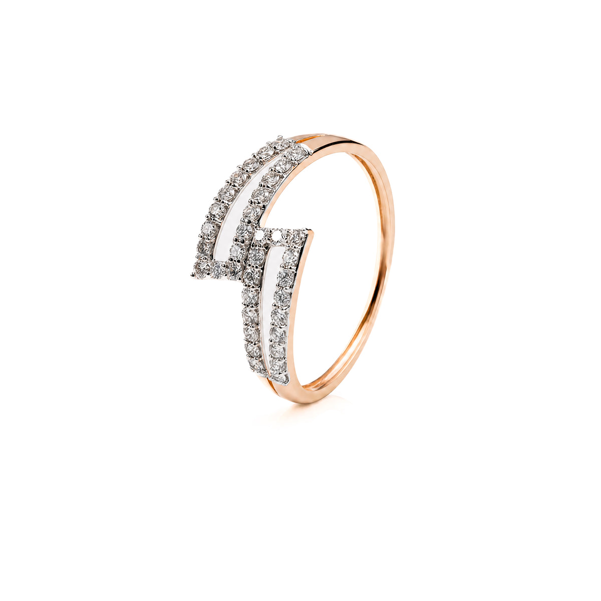 Semi Classic Natural Diamond Ring