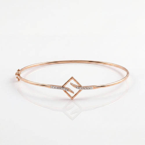 Load image 1 in gallery view. Rhombus Diamond Bangle