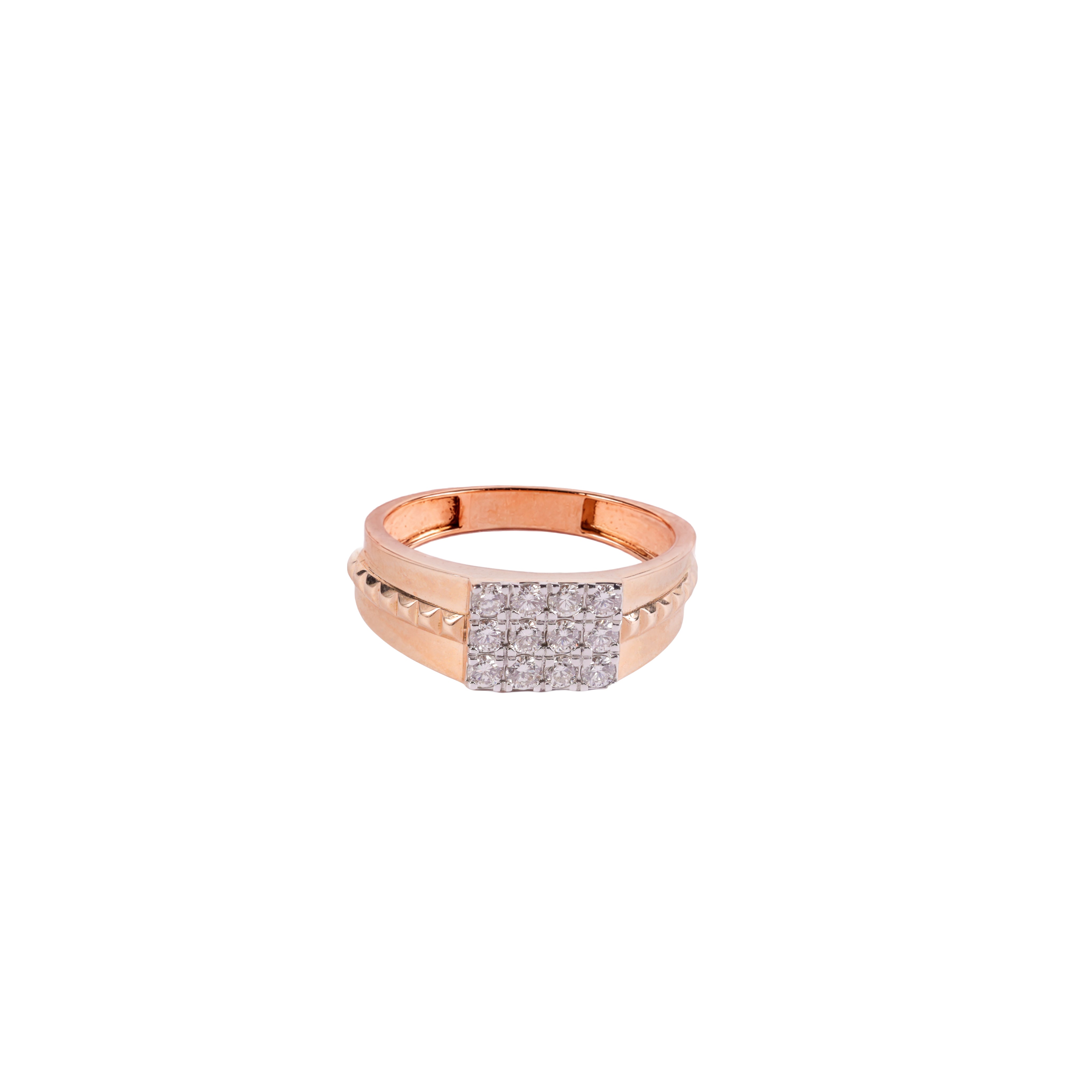 Pavé Cluster Natural Diamond Ring