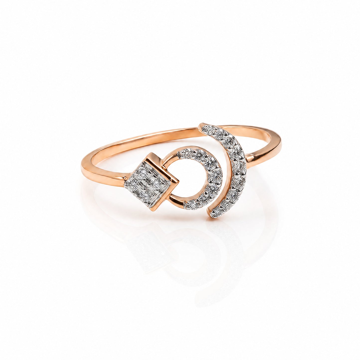 Dainty ring inspired by celestial body